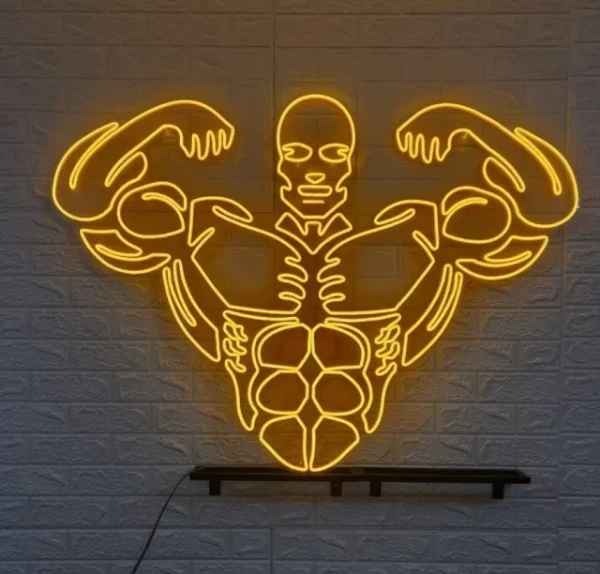 LUMINÁRIA PAINEL NEON LED - FISIOCULTURISTA- 90cm - Imagem 3