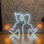 LUMINÁRIA PAINEL NEON LED - HOMEM E MULHER- 52x94