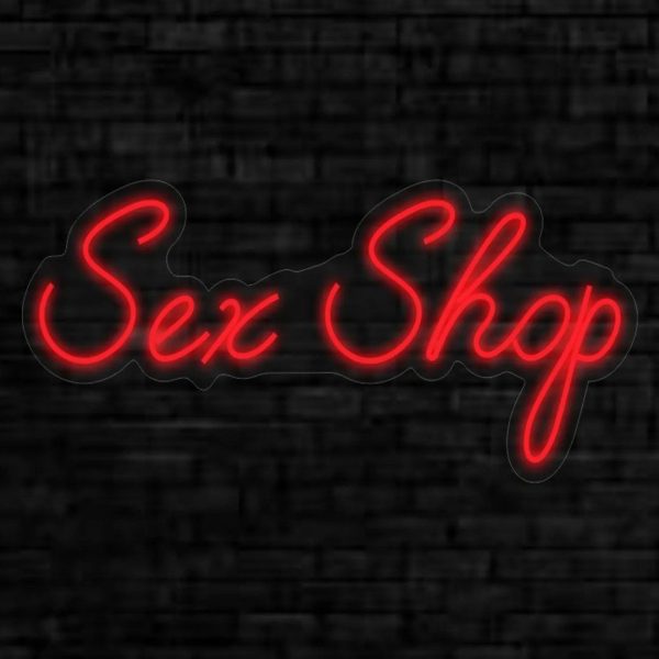 LUMINÁRIA PAINEL NEON LED - SEX SHOP - 60x22 - Imagem 1