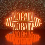 LUMINÁRIA PAINEL NEON LED -NO PAIN NO GAIN 31x61cm - Imagem 2