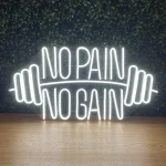 LUMINÁRIA PAINEL NEON LED -NO PAIN NO GAIN 31x61cm - Imagem 3