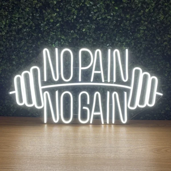 LUMINÁRIA PAINEL NEON LED -NO PAIN NO GAIN 31x61cm - Imagem 3