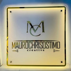 PLACA ESPELHADA COM LED 100x100
