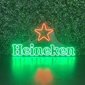 LUMINÁRIA PAINEL NEON LED- HEINEKEN- 68x37