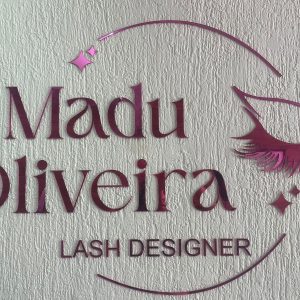 LOGO EM ACRÍLICO ESPELHADO REDONDA/ QUADRADA