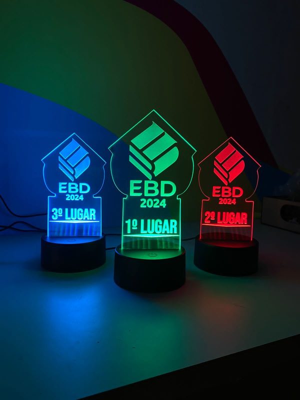Luminária LED Em Acrílico Personalizada - Imagem 4