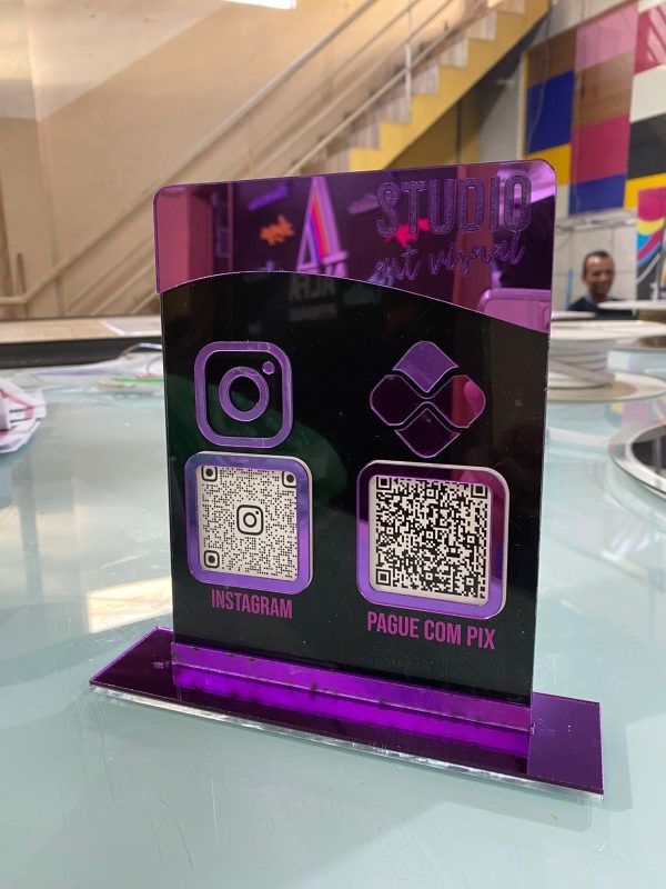 Placa Display 2 QR CODE 15x15 - Imagem 3
