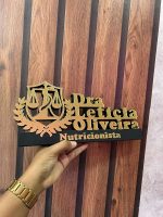 PLACA DE MESA PERSONALIZADA - NUTRICIONISTA - 30x15 - Imagem 2
