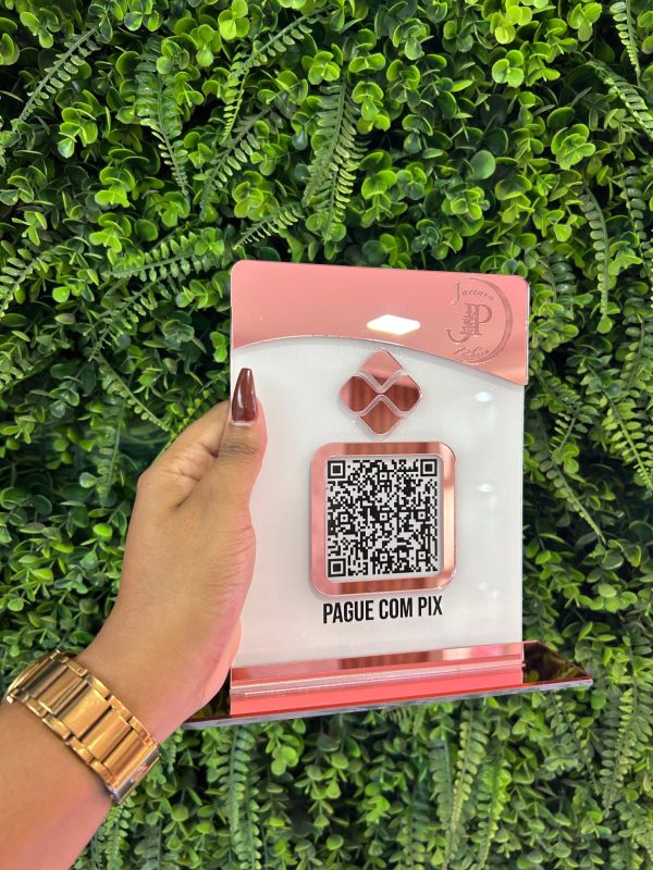 Placa Display 1QR CODE - 20x15 - Imagem 1