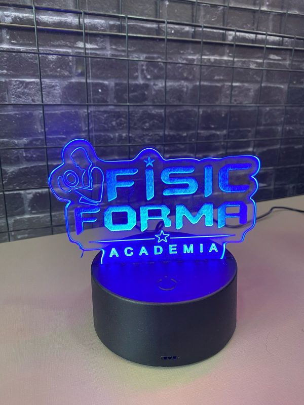 Luminária LED Em Acrílico Personalizada - Imagem 1