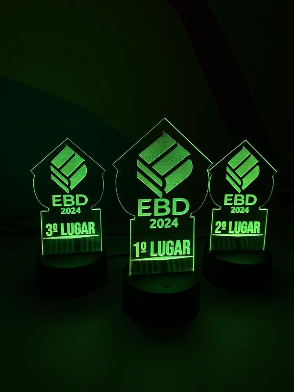 Luminária LED Em Acrílico Personalizada - Imagem 2